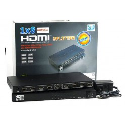 HDMI Splitter 8 Port UHD 4K x 2K 3D - Metal HDCP Full HD